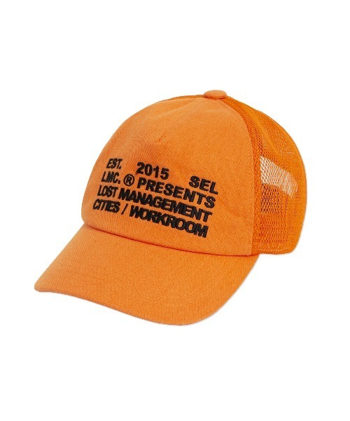 LMCの「【LMC】WORKROOM MESH BALL CAP / ワークルーム ロゴ メッシュ キャップ(キャップ・メンズ・オレンジ/ブラック・FREE)」の1枚目の写真
