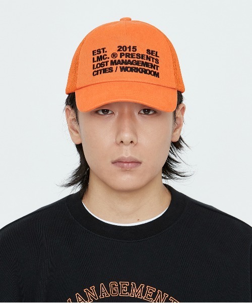 LMCの「【LMC】WORKROOM MESH BALL CAP / ワークルーム ロゴ メッシュ キャップ(キャップ・メンズ・オレンジ/ブラック・FREE)」の11枚目の写真