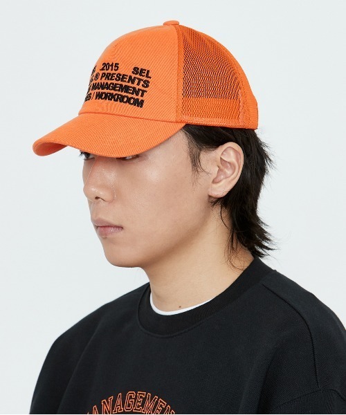 LMCの「【LMC】WORKROOM MESH BALL CAP / ワークルーム ロゴ メッシュ キャップ(キャップ・メンズ・オレンジ/ブラック・FREE)」の12枚目の写真