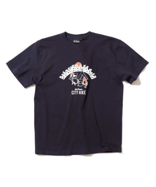 WILD THINGS（ワイルドシングス）の「WILDTHINGS/ワイルドシングス CITY HIKE ロゴプリント 半袖/Tシャツ（Tシャツ/カットソー・メンズ・ホワイト/ブラック/ネイビー/サンドベージュ・M/L/XL）」の18枚目の写真