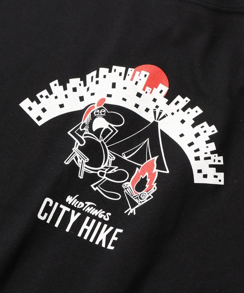 WILD THINGS（ワイルドシングス）の「WILDTHINGS/ワイルドシングス CITY HIKE ロゴプリント 半袖/Tシャツ（Tシャツ/カットソー・メンズ・ホワイト/ブラック/ネイビー/サンドベージュ・M/L/XL）」の15枚目の写真