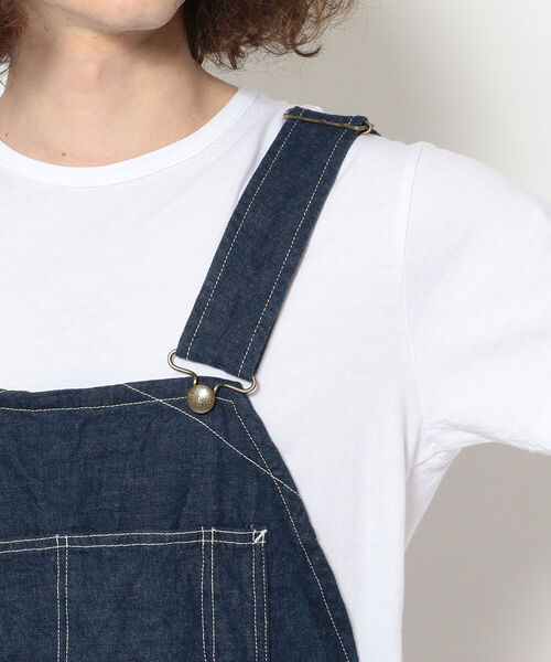 CAL O LINE（キャルオーライン）の「CAL O LINE /キャルオーライン　utility denim apron 2nd（ベスト・メンズ・ブルー・FREE）」の5枚目の写真