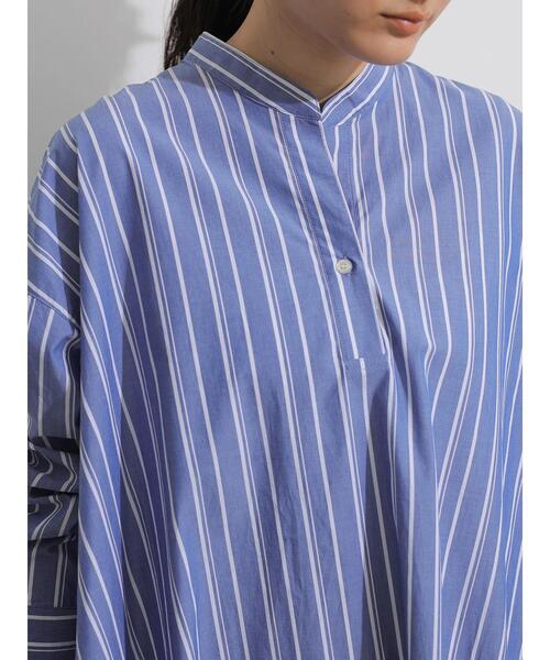 AMERICAN HOLIC（アメリカンホリック）の「バックボタンスキッパーシャツワンピース（シャツワンピース・レディース・オフホワイト/ブルー系その他6/ブルー系その他7・FREE）」の18枚目の写真