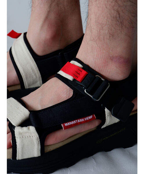 MANASTASH（マナスタッシュ）の「MANASTASH/マナスタッシュ　HEMP SP HIKE SANDAL ヘンプスペシャルハイクサンダル（サンダル・メンズ・ナチュラル/カーキ/ブラック・40/41/42/43）」の5枚目の写真