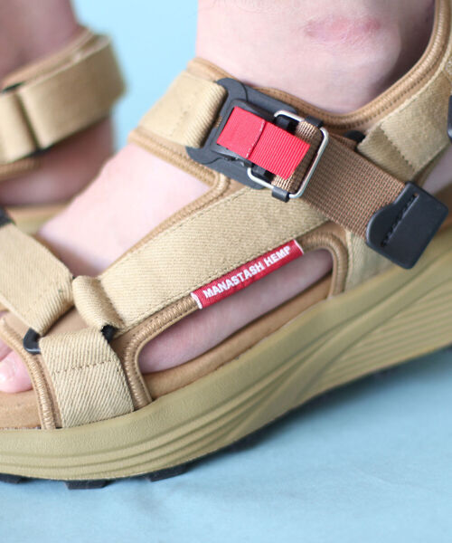MANASTASH（マナスタッシュ）の「MANASTASH/マナスタッシュ　HEMP SP HIKE SANDAL ヘンプスペシャルハイクサンダル（サンダル・メンズ・ナチュラル/カーキ/ブラック・40/41/42/43）」の12枚目の写真