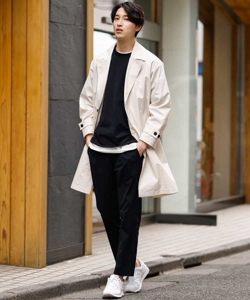 a.v.v（アーヴェヴェ）の「【抗菌防臭/接触冷感/速乾】ドローコードツキワイドシルエットカットソー[WEB限定サイズ]（Tシャツ/カットソー・メンズ・ホワイト/ブラック/チャコールグレー・44/46/50/48/52）」の6枚目の写真