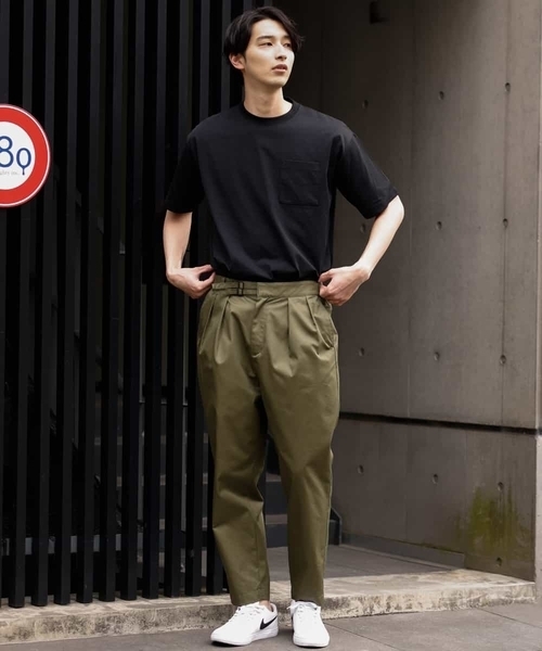 a.v.v（アーヴェヴェ）の「【抗菌防臭/接触冷感/速乾】ドローコードツキワイドシルエットカットソー[WEB限定サイズ]（Tシャツ/カットソー・メンズ・ホワイト/ブラック/チャコールグレー・44/46/50/48/52）」の4枚目の写真