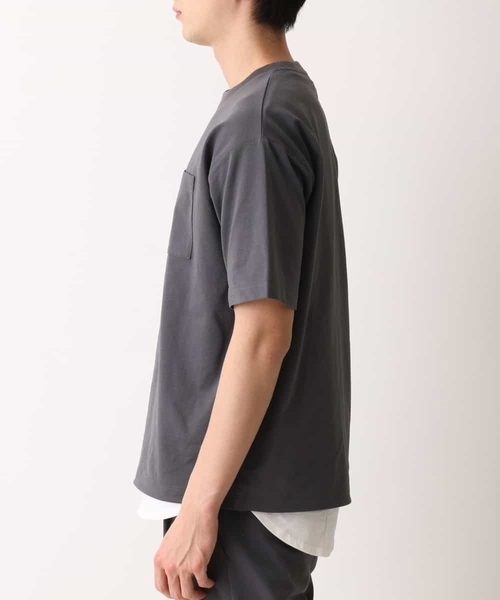 a.v.v（アーヴェヴェ）の「【抗菌防臭/接触冷感/速乾】ドローコードツキワイドシルエットカットソー[WEB限定サイズ]（Tシャツ/カットソー・メンズ・ホワイト/ブラック/チャコールグレー・44/46/50/48/52）」の7枚目の写真