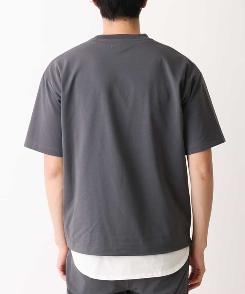 a.v.v（アーヴェヴェ）の「【抗菌防臭/接触冷感/速乾】ドローコードツキワイドシルエットカットソー[WEB限定サイズ]（Tシャツ/カットソー・メンズ・ホワイト/ブラック/チャコールグレー・44/46/50/48/52）」の10枚目の写真