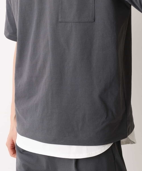 a.v.v（アーヴェヴェ）の「【抗菌防臭/接触冷感/速乾】ドローコードツキワイドシルエットカットソー[WEB限定サイズ]（Tシャツ/カットソー・メンズ・ホワイト/ブラック/チャコールグレー・44/46/50/48/52）」の12枚目の写真