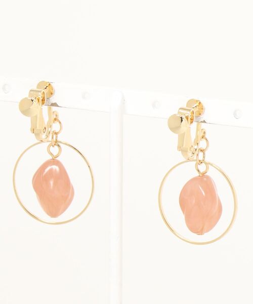 mysty woman(ミスティウーマン)の「サークルストーンイヤリング 947692(イヤリング・レディース・ピンク/イエロー/ブルー・FREE)」の5枚目の写真