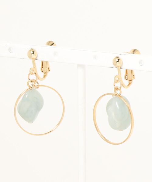 mysty woman(ミスティウーマン)の「サークルストーンイヤリング 947692(イヤリング・レディース・ピンク/イエロー/ブルー・FREE)」の12枚目の写真