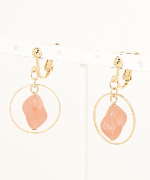 mysty woman(ミスティウーマン)の「サークルストーンイヤリング 947692(イヤリング・レディース・ピンク/イエロー/ブルー・FREE)」の7枚目の写真