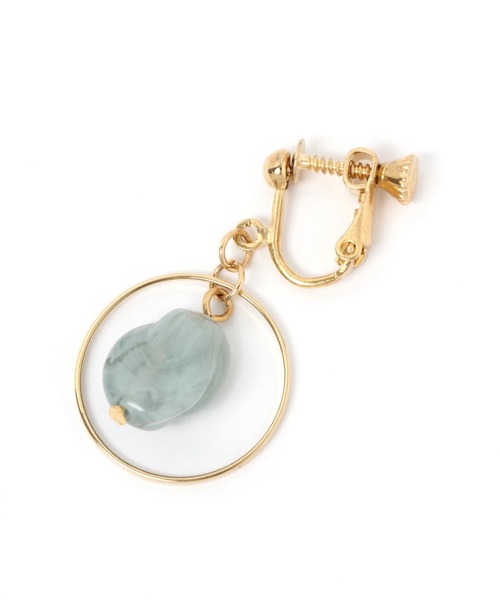 mysty woman(ミスティウーマン)の「サークルストーンイヤリング 947692(イヤリング・レディース・ピンク/イエロー/ブルー・FREE)」の9枚目の写真