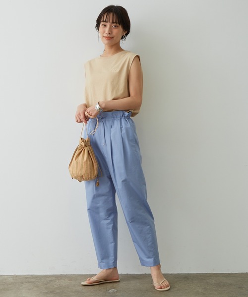 FRUIT OF THE LOOM(フルーツオブザルーム)の「【FRUIT OF THE LOOM for SALON】ノースリーブTシャツ(Tシャツ/カットソー・レディース・カーキ/オレンジ/ラベンダー/ベージュ・FREE)」の9枚目の写真