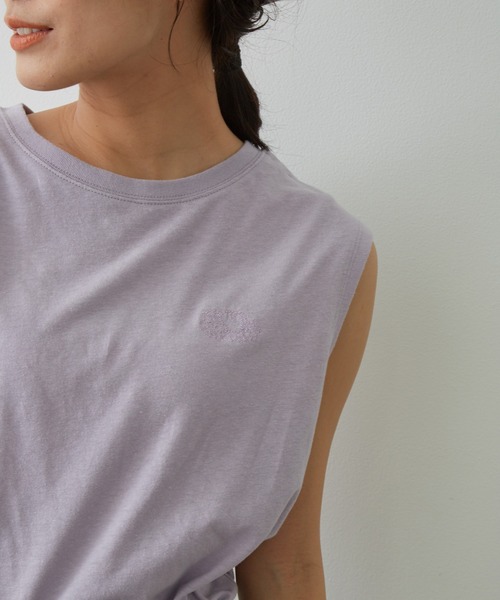 FRUIT OF THE LOOM(フルーツオブザルーム)の「【FRUIT OF THE LOOM for SALON】ノースリーブTシャツ(Tシャツ/カットソー・レディース・カーキ/オレンジ/ラベンダー/ベージュ・FREE)」の19枚目の写真