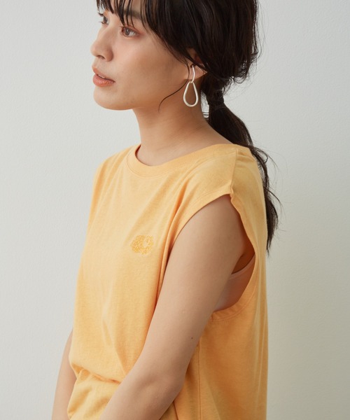 FRUIT OF THE LOOM(フルーツオブザルーム)の「【FRUIT OF THE LOOM for SALON】ノースリーブTシャツ(Tシャツ/カットソー・レディース・カーキ/オレンジ/ラベンダー/ベージュ・FREE)」の20枚目の写真