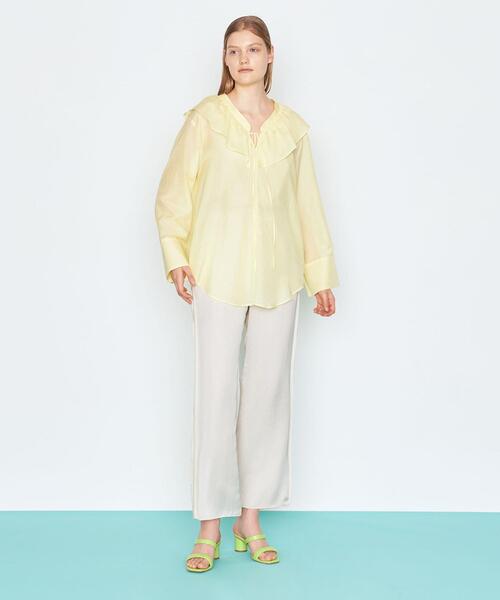 AEWEN MATOPH（イウエン マトフ）の「＜AEWEN MATOPH（イウエン マトフ）＞サテン イージーパンツ◆（その他パンツ・レディース・オリーブ/ピンク/ナチュラル/ベージュ・38/36）」の20枚目の写真