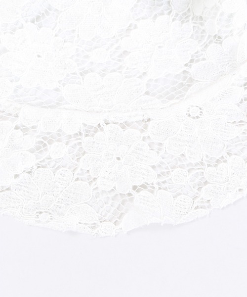 WC（ダブル シー）の「レースフリルハット（ハット・レディース・ホワイト/ブラック・FREE）」の6枚目の写真