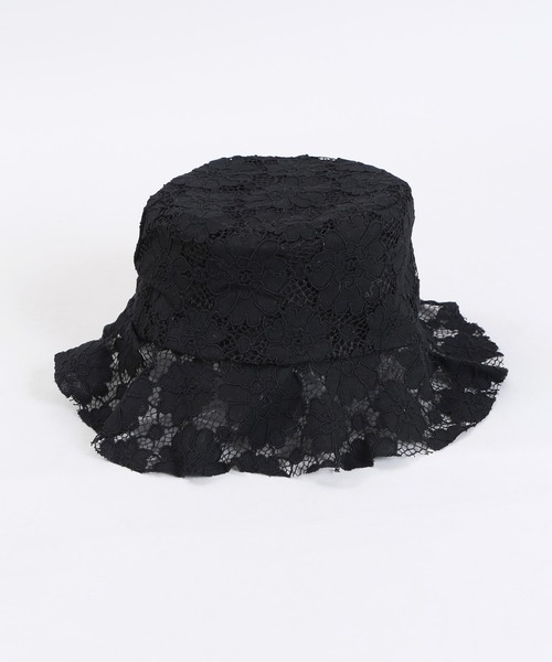 WC（ダブル シー）の「レースフリルハット（ハット・レディース・ホワイト/ブラック・FREE）」の10枚目の写真