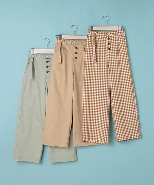 Lindsay（リンジィ）の「細めワイドパンツ（その他パンツ・キッズ・ベージュ/エメラルド/ブラウン・150cm/160cm/140cm）」の7枚目の写真