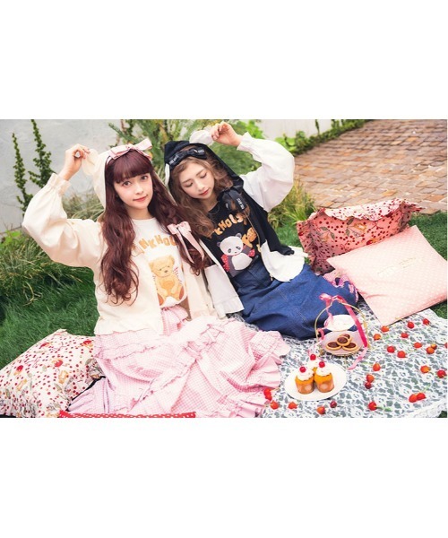 PINK HOUSE(ピンクハウス)の「耳フード付きパーカー(パーカー・レディース・ホワイト×ブラック/杢グレー/ライトベージュ・フリー)」の9枚目の写真