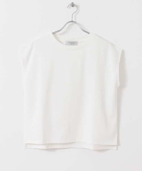 UR Lab.（アーバンリサーチラボ）の「ICESUMMER フレンチスリーブTシャツ（Tシャツ/カットソー・レディース・ライトブルー/オレンジ/カーキ/ブラック/ライトベージュ/オフホワイト/ダークブラウン・FREE）」の19枚目の写真