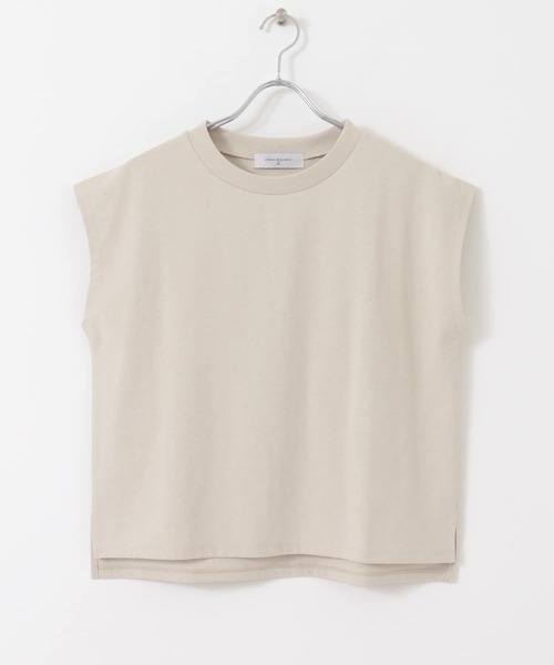 UR Lab.（アーバンリサーチラボ）の「ICESUMMER フレンチスリーブTシャツ（Tシャツ/カットソー・レディース・ライトブルー/オレンジ/カーキ/ブラック/ライトベージュ/オフホワイト/ダークブラウン・FREE）」の20枚目の写真