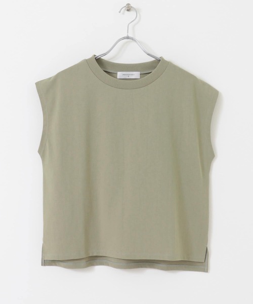 UR Lab.（アーバンリサーチラボ）の「ICESUMMER フレンチスリーブTシャツ（Tシャツ/カットソー・レディース・ライトブルー/オレンジ/カーキ/ブラック/ライトベージュ/オフホワイト/ダークブラウン・FREE）」の21枚目の写真