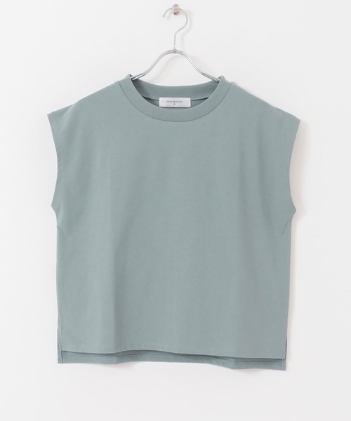 UR Lab.（アーバンリサーチラボ）の「ICESUMMER フレンチスリーブTシャツ（Tシャツ/カットソー・レディース・ライトブルー/オレンジ/カーキ/ブラック/ライトベージュ/オフホワイト/ダークブラウン・FREE）」の22枚目の写真