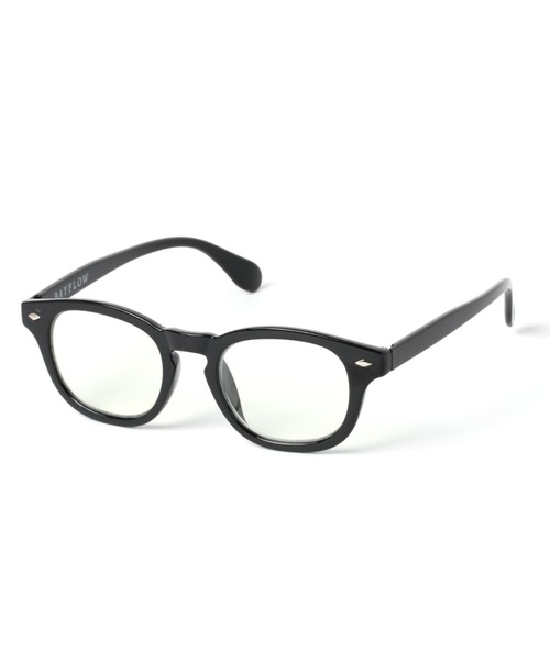 BAYFLOW(ベイフロー)の「ボストンPCメガネ(メガネ・メンズ・ブラック・FREE)」の1枚目の写真