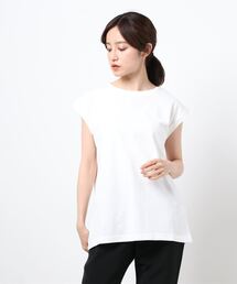 Samansa Mos2 | ピグメント加工ノースリーブ(Tシャツ/カットソー)