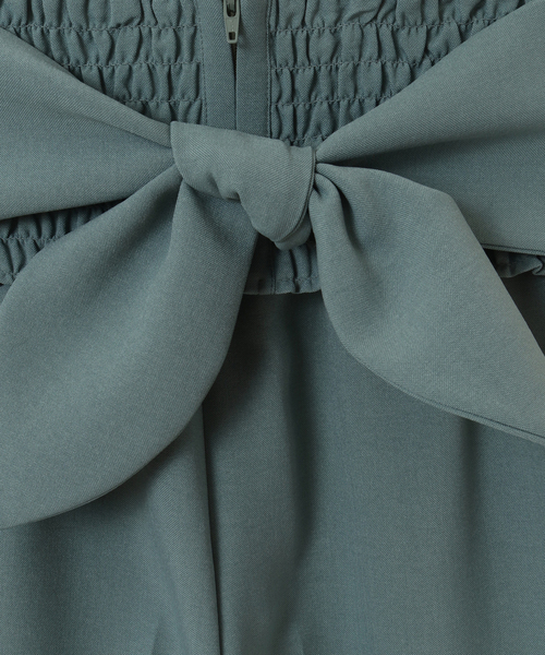 Tiara(ティアラ)の「麻調リボンベルトワイドパンツ(その他パンツ・レディース・スミクロ/グリーン/キャメル/グレイッシュベージュ・M/S)」の13枚目の写真