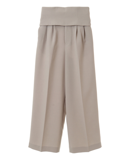 Tiara(ティアラ)の「麻調リボンベルトワイドパンツ(その他パンツ・レディース・スミクロ/グリーン/キャメル/グレイッシュベージュ・M/S)」の5枚目の写真