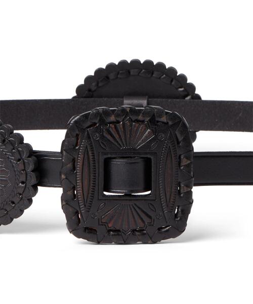 ポロラルフローレン コンチョベルト Sサイズ レザー コンチョ スキニー ベルト（ベルト）｜LAUREN RALPH LAUREN