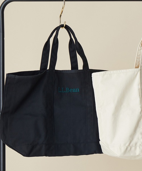 L.L.Bean（エルエルビーン）の「【L.L Bean】グロッサリートートバッグ（トートバッグ・レディース・ブラック/カーキ/キナリ/チャコールグレー・FREE）」の2枚目の写真
