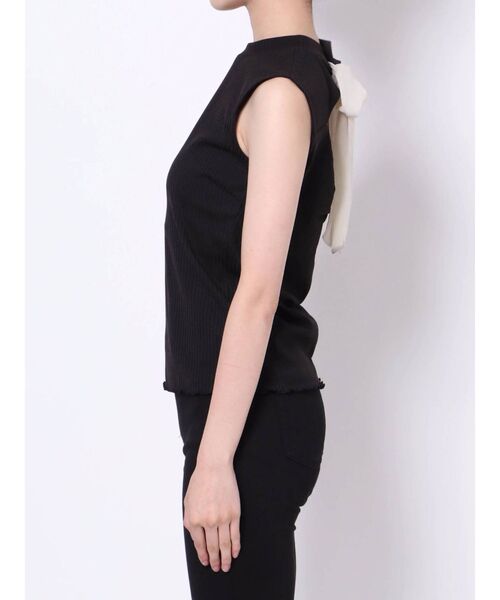 dazzlin（ダズリン）の「バックリボンノースリトップス（Tシャツ/カットソー・レディース・ブラック/グレー/オフホワイト/モカ・FREE）」の21枚目の写真