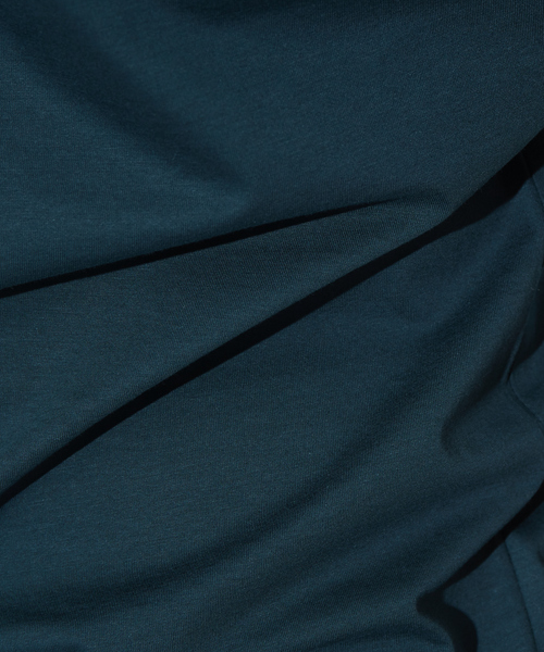 ABAHOUSE GRAY（アバハウスグレイ）の「【展開店舗限定】シルケット天竺 ヘンリーネック 半袖Tシャツ（Tシャツ/カットソー・メンズ・ホワイト/ブラック/ダークグリーン/ネイビー/ブラウン/グレイッシュベージュ・46/48/50）」の20枚目の写真
