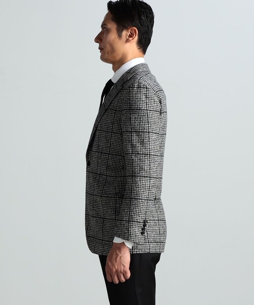 セール】ベビーアルパカウール 2Bシングルテーラードジャケット FERLA