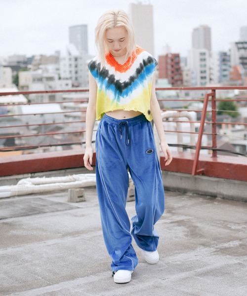 X-girl（エックスガール）の「VELOUR LOUNGE PANTS（その他パンツ・レディース・ブラック/ベージュ/ブルー・S/M）」の10枚目の写真