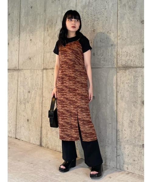 SLY（スライ）の「LONG SLIT CAMI OP ロングスリット キャミ