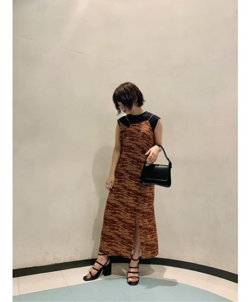 SLY LONG SLIT CAMI ワンピース SLY（スライ）の「LONG SLIT CAMI OP ロングスリット キャミ