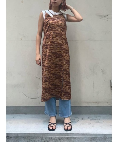 SLY（スライ）の「LONG SLIT CAMI OP ロングスリット キャミ
