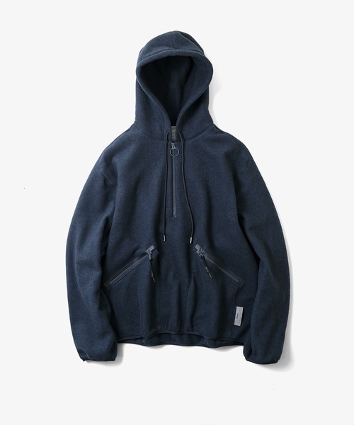 Name.(ネーム)の「Name. FLEECE HALF ZIP PARKA (NMCU-21AW-008)(パーカー・メンズ・ネイビー・1/0/2)」の1枚目の写真