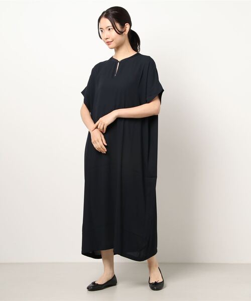 ONEME（ワンム）の「ONEME Back lace Dress（ワンピース・レディース・ネイビー/イエロー・FREE）」の5枚目の写真