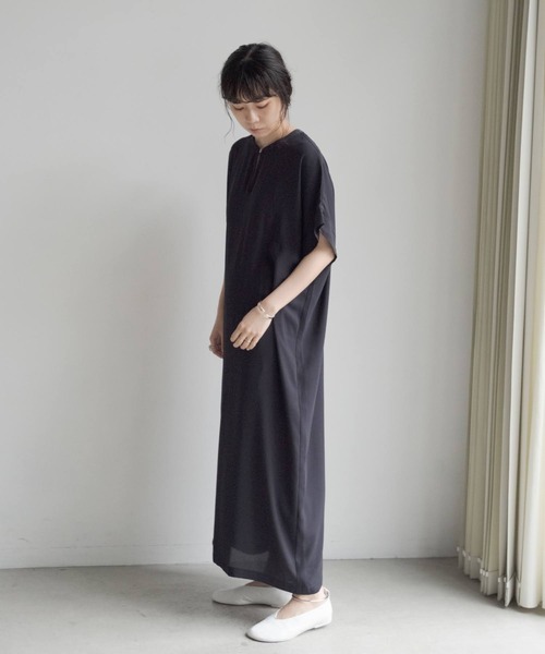 ONEME（ワンム）の「ONEME Back lace Dress（ワンピース・レディース・ネイビー/イエロー・FREE）」の21枚目の写真