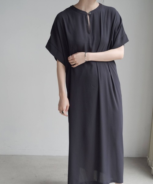 ONEME（ワンム）の「ONEME Back lace Dress（ワンピース・レディース・ネイビー/イエロー・FREE）」の14枚目の写真