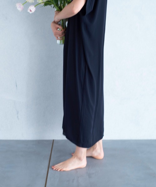 ONEME（ワンム）の「ONEME Back lace Dress（ワンピース・レディース・ネイビー/イエロー・FREE）」の6枚目の写真