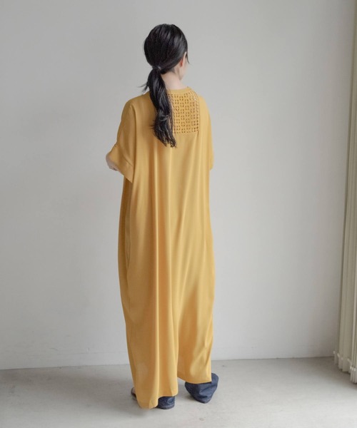 ONEME（ワンム）の「ONEME Back lace Dress（ワンピース・レディース・ネイビー/イエロー・FREE）」の17枚目の写真