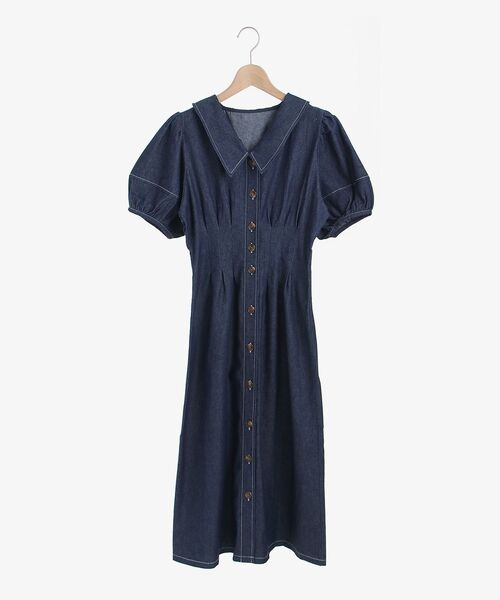 MAJESTIC LEGON（マジェスティックレゴン）の「ステッチコンシャスワンピ（ワンピース・レディース・ブラウン系その他2/ネイビー/ブラック・SMALL/MEDIUM）」の14枚目の写真